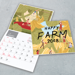 Saddle Stitching Paper Wall <b>Calendar</b> for Office Display and Planning - Product Image 1