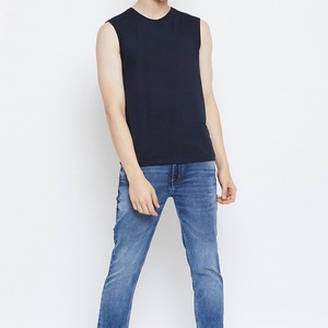 Camiseta sin Mangas Personalizable de Alta Calidad para Hombre, 100% Algodón, Secado Rápido, Transpirable, Servicio OEM, Estampado de Estrellas Bordado, Uso Casual en el Gimnasio - Product Image 6