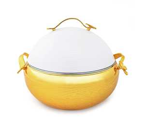 Unique Design Food Serving Insulated Casseroles Server Hot Pot Stainless Steel Rounded Food Server Hot Pot - Product Image 4