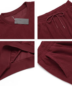 Chándal de 2 piezas para hombre, conjunto de Jersey de manga larga, traje deportivo informal para correr y Fitness - Product Image 3