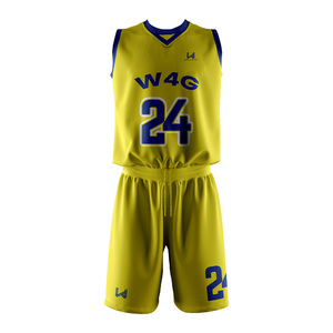 Conjunto de camiseta de baloncesto para hombre personalizado 100% poliéster transpirable uniforme de entrenamiento diseño impreso con logotipo frontal sin tarifa - Product Image 6