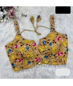 Ropa tradicional india, blusa elegante lista para usar para bodas y festivales, blusa, ropa de fiesta, colecciones de blusas de trabajo de secuencia - Product Image 1