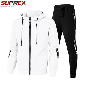 Suprex Enterprises New Fashion Men's Tracksuit Spring Autumn Zipper Sweatshirts Sweatpants Two-Piece Suit <b>Jacket</b> Windproof - Product Image 2