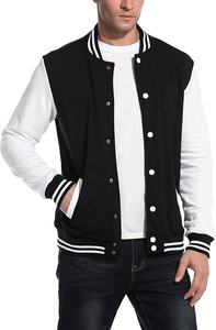 Veste de baseball en chenille personnalisée pour homme, broderie 100% coton, col montant, logo frontal, veste universitaire - Product Image 4