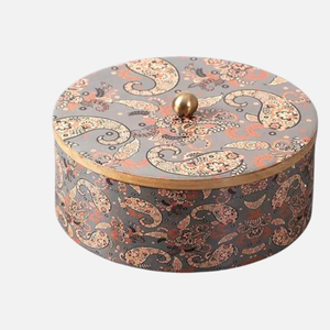 Caja Chapati decorativa redonda moderna, cazuela de Material de madera de primera calidad con tapa para decoración de hogar y mesa de comedor - Product Image 2
