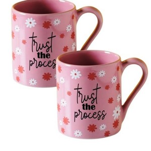 Ensemble de tourneurs en bois roses imprimés artisanaux Lot de 2 ustensiles durables faits à la main - Product Image 3