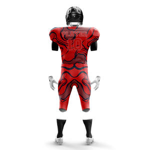 Camiseta de fútbol americano de manga corta de poliéster 100% de talla grande personalizada, Parte delantera transpirable, último diseño, bordado por sublimación bajo - Product Image 6