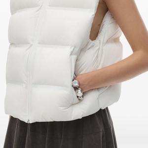 Chaleco Acolchado de Lona Estampada para Mujer, Chaqueta Ligera sin Mangas, Impermeable, Reversible, Cálida, de Moda, para Invierno - Product Image 6