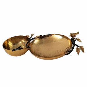 Decoración de mesa de comedor de estilo brillante, frutero decorativo de tamaño estándar, cuenco para servir de Catering con acabado antiguo - Product Image 4