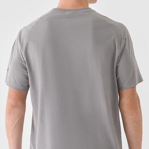 T-shirt uni de haute qualité pour homme, coupe classique, tricoté, 100% coton, surdimensionné, manches courtes, col rond, poids lourd - Product Image 6