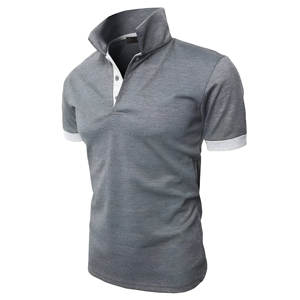 100% coton T-Shirt pour hommes coupe ample imprimé couleur unie tricoté chemise de Golf séchage rapide brodé ODM évacuation de l'humidité - Product Image 6