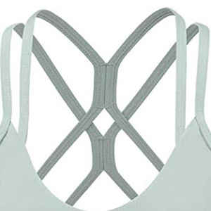 2025 gros soutien-gorge de sport sans couture personnalisé réglable Fitness vêtements d'entraînement avant Logo soutien moyen Yoga soutien-gorge respirant - Product Image 6