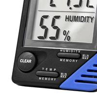 Jam Higrometer Elektronik yang Dapat Dijejelaskan Jejaknya, Monitor Kelembapan, Meter Kelembapan, Fitur Kalibrasi, Akurasi 1C, Rentang RH 20-90%, Dinding, AAA