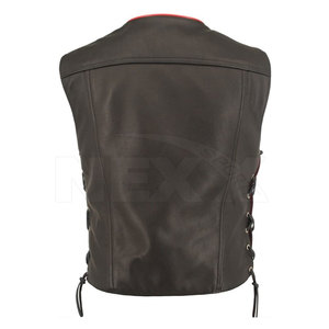 Men's NEXX SPORTS High Quality Customized <b>Leather</b> Vest for Winter Street Wear Casual Style Breathable Outerwear Custom Colors - Product Image 3