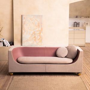 Modern Classic Single Seat Cube Bubble Sofa Elegant <strong>Pink</strong> <strong>Occasional</strong> Lounge <strong>Chair</strong> for Apartment Hotel Villa - Product Image 4