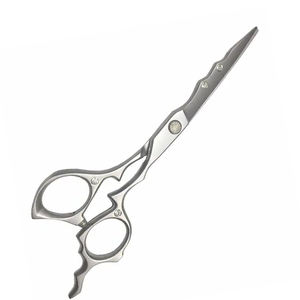 Ciseaux de coupe de cheveux couleur argent ciseaux de coupe de cheveux lame droite tranchante ciseaux de coiffure en acier inoxydable pour la beauté - Product Image 2