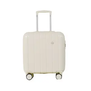 Modello personalizzato bagaglio Mixi portare sul bagaglio, 18 valigia con tasca portatile anteriore trasparente per bagaglio