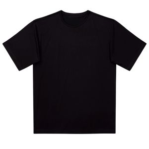 เสื้อยืดลำลองผู้ชายไซส์ใหญ่ คุณภาพสูง ปรับแต่งโลโก้ได้ ด้านหน้าสีดำ 220gsm ผ้าฝ้ายออร์แกนิค 100% ระบายอากาศได้ดี ปักลาย - Product Image 1