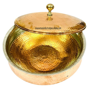 Marmite à soupe de luxe en cuivre martelé Plat à soupe moderne pour servir des soupes, des ragoûts et des repas chauds à des prix abordables du grossiste - Product Image 3