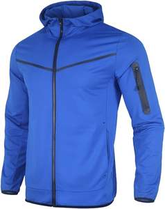 Wholesale Custom Tech Fleece Lightweight <b>Full</b> <b>Zip</b> <b>up</b> <b>Hoodie</b> Sweatshirt Active Bottoms Manufactured in Bulk - Product Image 6