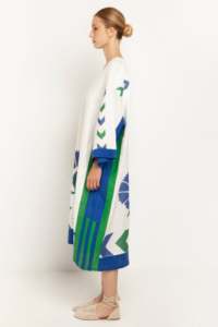 2024 otoño nuevo estilo retro francés ecológico lujo bordado trabajo fajas manga larga empalme malla vestido de mujer - Product Image 2