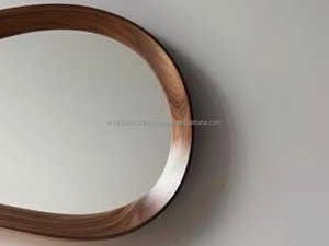 Espejo Redondo con Marco de Vidrio Art Deco KALATRI, Ecológico, Hecho a Mano, Moderno, Abstracto, Decoración de Pared - Product Image 2