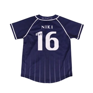 Hot Sale Custom 100% <b>Polyester</b> Raglan Baseball Jersey Breathable Plus Size Button Down <b>Shirt</b> - Product Image 4