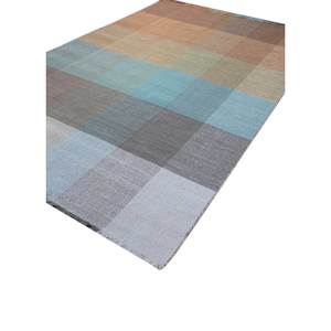 Tapis en laine tissé à la main Tesoro de grande taille, beige et marron, Phwl-265, nouveau tapis d'entrée abstrait rectangulaire à motifs patchwork pour la maison - Product Image 1