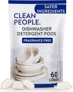 Clean People - Capsules pour lave-vaisselle écologiques sans parfum, 60 unités - Product Image 5