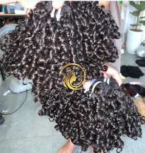 Top Grade 360 Lace Frontal Haute Qualité Double Dessiné Vierge Remy Extensions de Cheveux Humains Doux Vague Curl Styles Lâche Profonde Bundle - Product Image 1