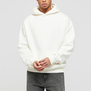 2025 personalizado 100% algodón peso pesado de gran tamaño pulóver Sudadera con capucha para hombres bordado estilo callejero cuello con capucha Digital otoño - Product Image 1