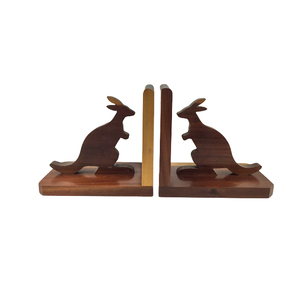 Factory Supply Natural Wood Bookends Best <b>Table</b> <b>Top</b> Wooden <b>Decorative</b> Bookends Accessories for Home <b>Decor</b> - Product Image 1