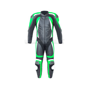 Combinaison d'hiver en cuir de moto deux pièces personnalisable avec conception détachable coutures renforcées construction durable - Product Image 1