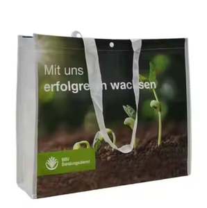 Meilleur prix sac d'épicerie réutilisable personnalisé sac tissé en PP recyclé laminé Bopp avec logo imprimé - Product Image 3