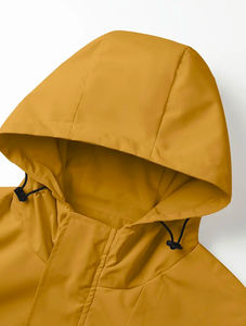 Veste coupe-vent coupe ample et décontractée pour hommes, veste à capuche en toile respirante, vêtements d'extérieur pour printemps, automne et hiver - Product Image 6