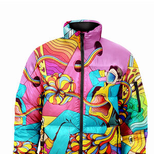 แจ็กเก็ตบุนวมสำหรับผู้ชายเสื้อแจ็กเก็ตแบบมีปกตั้งพิมพ์ลายเสื้อแจ็คเก็ตขนเป็ดซับลิเมตสำหรับฤดูหนาว - Product Image 3