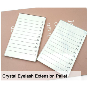Professional Rectangle Marble Crystal Glass <b>Eyelash</b> <b>Glue</b> Tray <b>Eyelash</b> Extension Tool Lash Pallet <b>Glue</b> Tiles Lash Pallet - Product Image 6