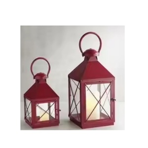 Linterna cuadrada de metal, decoración ecológica hecha a mano de Pascua para el hogar con color personalizado para colgar - Product Image 1