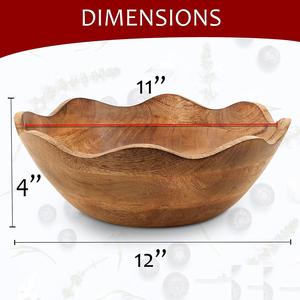 Arving-cuencos de madera de alta calidad para cocina y hogar, cuencos de madera de ALAD - Product Image 6