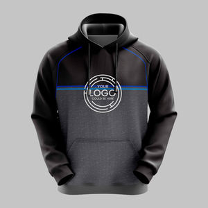 Fabrication sur mesure, design personnalisé, sweat-shirts à capuche pour hommes, vente chaude d'hiver, décontractés, 100% coton, poche, coupe régulière, pull à capuche uni - Product Image 1