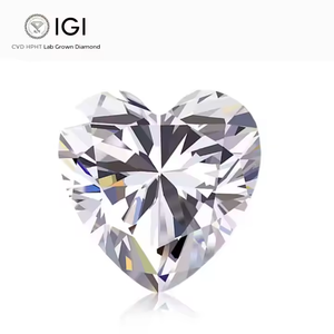 IGI Certified Heart Shape Lab Grown Diamond VVS1 Clarity E Color para joyería de moda de lujo para hombres y mujeres - Product Image 1