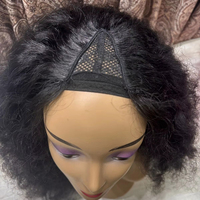 Perruque indienne naturelle bouclée VPART et magnifique mèche de cheveux indiens du sud, cheveux humains bruts courts en vrac