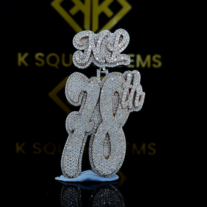 Hot Hip Hop Jewelry VVS Moissanite Diamond Iced Out Custom Credit Card Pendant 925 Sterling Silver Solid Party Hiphop Geometric - Product Image 1