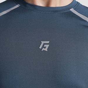 T-shirt de sport Sense Aero Basic gris 100 % polyester Dry-Fit compressé imprimé - Product Image 6
