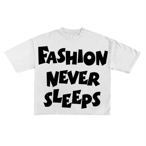 T-shirt élégant à manches courtes pour hommes Logo personnalisé graphique 100% coton Streetwear lourd avec motif solide sérigraphié - Product Image 1