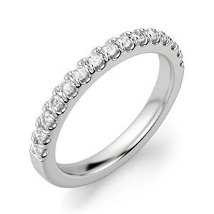Round Diamond Half Eternity Band Para Mujer - Product Image 1