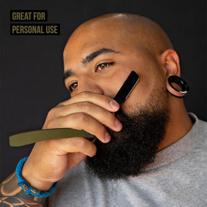 Kit de maquinilla de afeitar recta ultra expuesta profesional de Kings Man con 10 cuchillas Premium de 2mm - Product Image 2