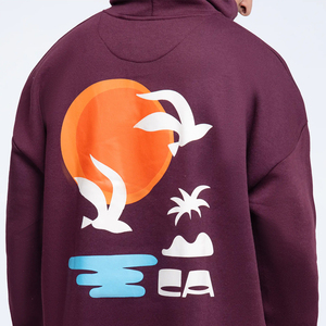 Sweat à capuche personnalisé OEM pour homme, coupe classique, en molleton épais avec poches, 100 % coton, anti-plis, impression numérique, collection automne - Product Image 6