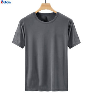 New Summer Fashion Trendy Style Plus Size <b>Men's</b> T-<b>Shirts</b> Casual Five-quarter Sleeve Top Color Loose Fit Polyester - Product Image 3
