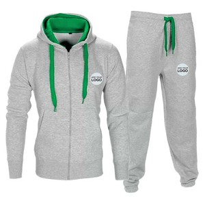 Survêtement à capuche uni imprimé pour homme de la marque pour la remise en forme, la salle de sport, le jogging - Product Image 1